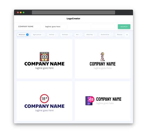 porn logo creator